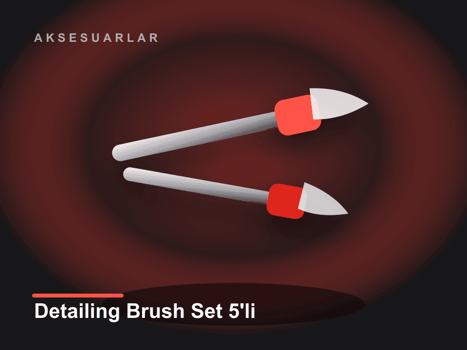 Detailing Brush Set 5'li fırça seti ürün görseli